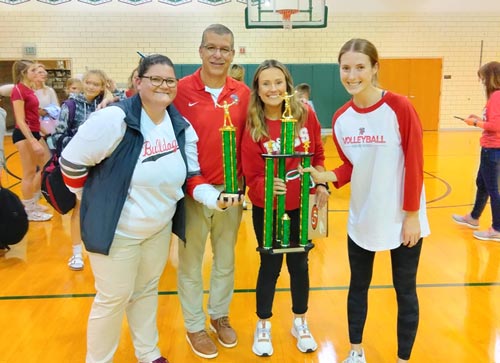 Crown Point High School trophies